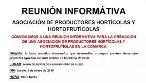 Huete busca crear una asociación de productores hortícolas y hortofrutícolas en la comarca