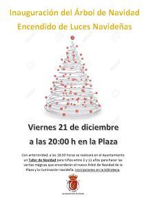 Huete encenderá su árbol de Navidad este viernes 21 de diciembre