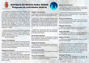 Huete prepara un completo programa de actividades para estas Navidades