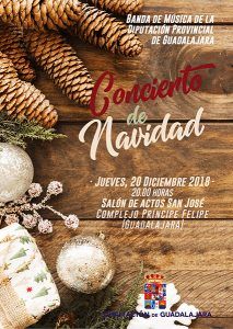 La Banda de la Diputación de Guadalajara ofrecerá el próximo jueves en el San José su tradicional Concierto de Navidad