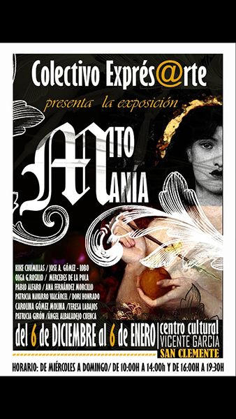 La exposición ‘Mitomanía’ del colectivo Expres@rte estará hasta el 6 de enero en el Centro Cultural Vicente García de San Clemente