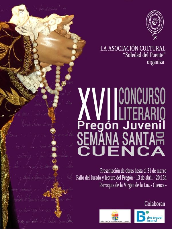 Abierto el plazo de presentación de originales de la XVII edición del Concurso Literario de la Soledad del Puente 3 Abierto el plazo de presentación de originales de la XVII edición del Concurso Literario de la Soledad del Puente