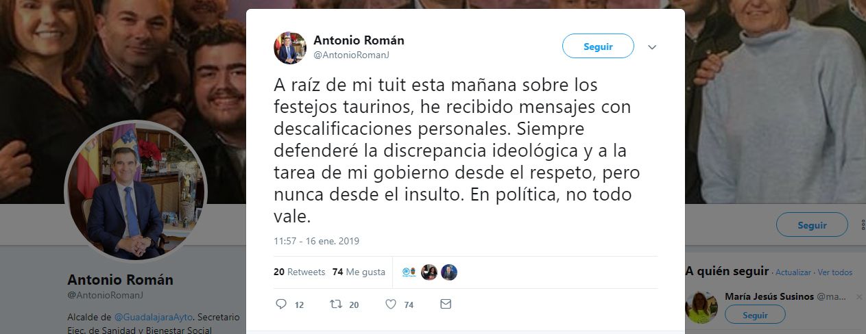 Duros ataques a Antonio Román por su defensa de la tauromaquia