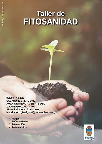 El sábado 26 de enero, en el Aula de Medio Ambiente del Zoo de Guadalajara, Taller de Fitosanidad