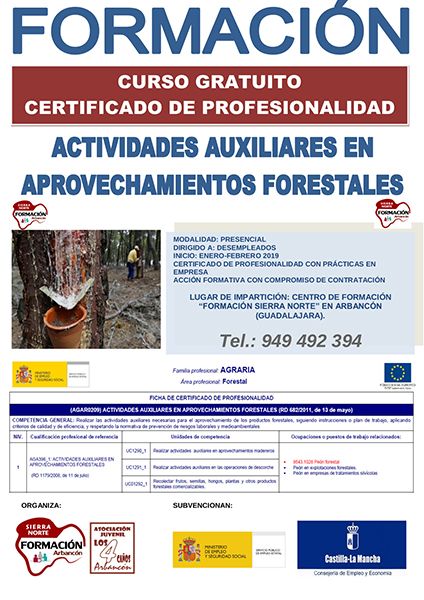 Entidades públicas y privadas aúnan fuerzas para impulsar la profesionalización del sector resinero en Guadalajara 3 Entidades públicas y privadas aúnan fuerzas para impulsar la profesionalización del sector resinero en Guadalajara