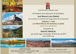 Exposición monumental de fotografías de Nacho Abascal a partir del miércoles en la Sala de Arte de la Diputación de Guadalajara