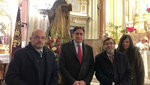 La Corporación Municipal del Ayuntamiento de Cuenca asiste a la misa de San Antón