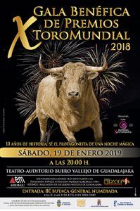La Gala benéfica de Toromundial inaugura la temporada taurina el sábado, 20 de enero, en el Buero Vallejo