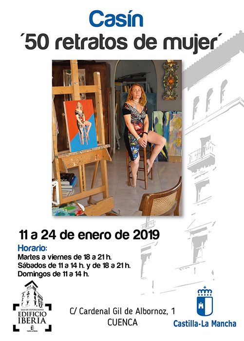 La Sala Iberia acoge la exposición “50 retratos de mujer” del artista conquense ‘Casín’ 3 La Sala Iberia acoge la exposición “50 retratos de mujer” del artista conquense ‘Casín’
