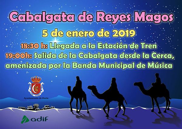 Los Reyes Magos llegarán a Huete en el tren
