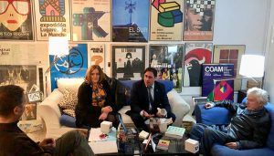 Mariscal y Segarra informan a Cruz Novillo sobre la programación cultural del año 2019 dedicada a su figura