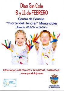Vuelve en Guadalajara el programa Días sin Cole para el 8 y el 11 de febrero
