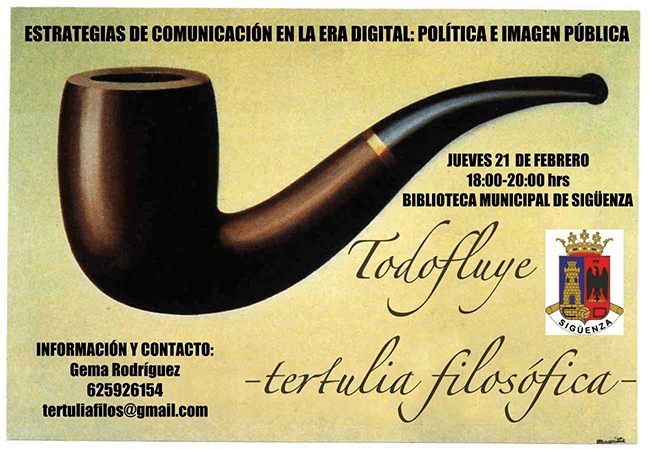 Desde octubre, una vez al mes, también tertulia filosófica en Sigüenza