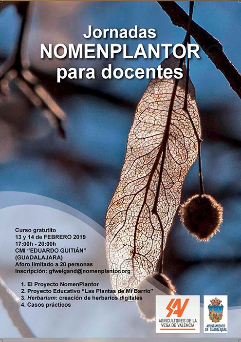 El Ayuntamiento de Guadalajara organiza unas Jornadas Nomenplantor para docentes 3 El Ayuntamiento de Guadalajara organiza unas Jornadas Nomenplantor para docentes