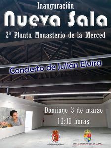 El domingo día 3 de marzo, inauguración de la cubierta y nueva sala de la 2ª planta del antiguo Monasterio de Santa María de la Merced