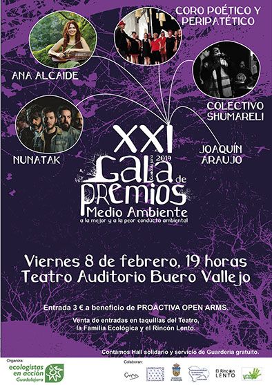 El viernes, 8 de febrero, gala de entrega de premios de Medio Ambiente 3 El viernes, 8 de febrero, gala de entrega de premios de Medio Ambiente