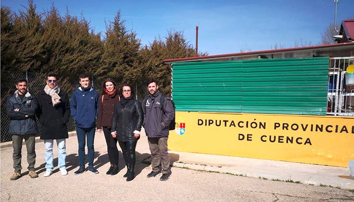 García Casado muestra a Podemos Cuenca las mejoras acometidas en el Albergue Provincial de Animales