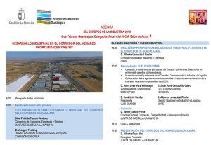 Guadalajara acoge este miércoles la celebración del ‘Día Europeo de la Industria’, con una jornada que reunirá a expertos para analizar el potencial del Corredor del Henares