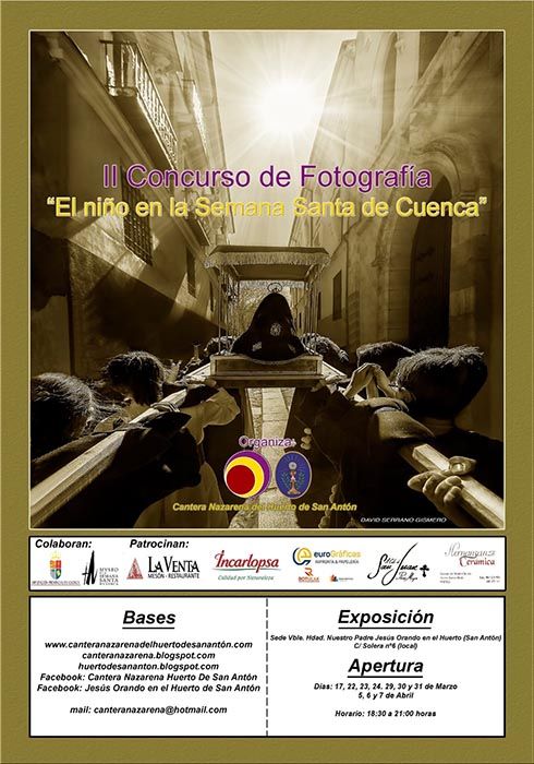 La Cantera Nazarena convoca la II edición del Premio de Fotografía “El niño en la Semana Santa de Cuenca”