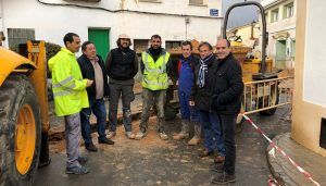 La Diputación de Guadalajara realiza obras de pavimentación y renovación de redes en Espinosa, Miralrío, Cañizar y Ciruelas