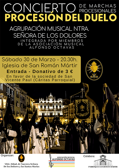 La V. H. de Ntra. Sra. de los Dolores y las Santas Marías organiza un concierto benéfico el 30 de marzo