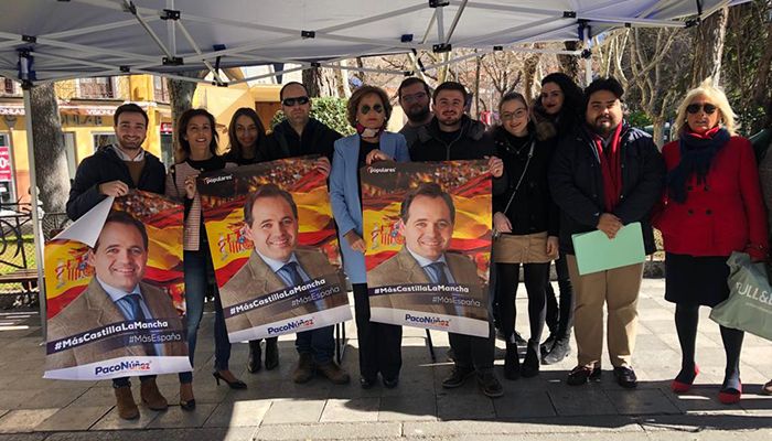 Merino “El PP sale a la calle con ilusión y el firme convencimiento de que Núñez será el próximo presidente de Castilla-La Mancha”