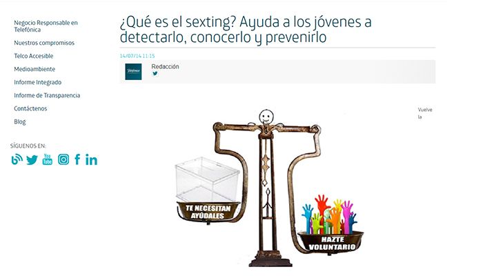Movistar se suma al Día de Internet Segura con una campaña digital de sensibilización sobre sexting