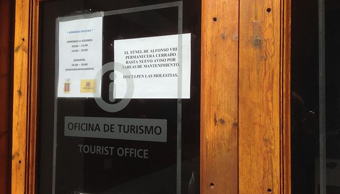 Cs Cuenca denuncia el cierre de los túneles turísticos de la calle Alfonso VIII y Calderón de la Barca