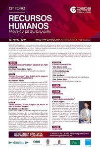 El 13º Foro de Recursos Humanos de Guadalajara tendrá lugar el 9 de abril