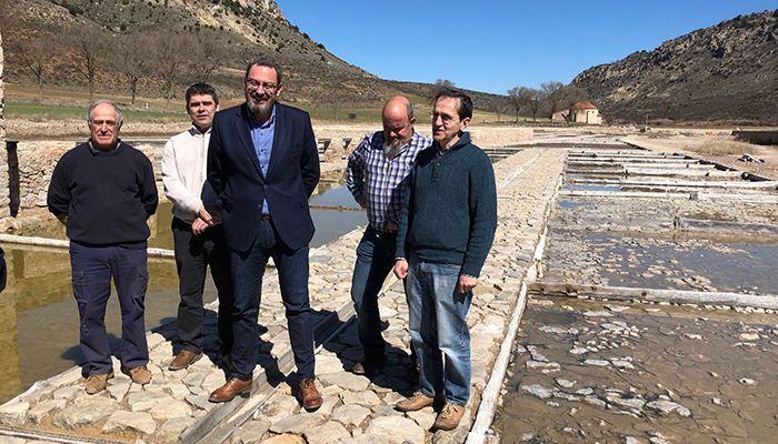 El director general de Coordinación y Planificación visita las Salinas de San Juan, en Saelices de la Sal