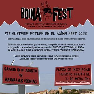 El primer festival contra la despoblación, Boina Fest, crece en su 5ª edición convocando a artistas de las provincias más despobladas de Castilla-La Mancha