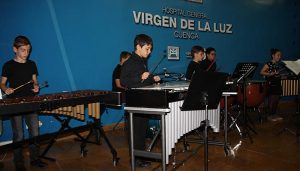 La música regresa al Hospital de Cuenca con los alumnos de Percusión del Conservatorio Profesional “Pedro Aranaz”
