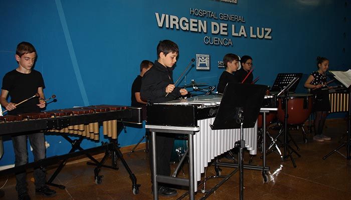La música regresa al Hospital de Cuenca con los alumnos de Percusión del Conservatorio Profesional “Pedro Aranaz”