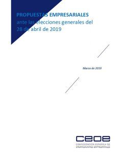 La patronal conquense ya tiene sus propuestas para las elecciones seguir con el proceso de reformas y apostar por la unidad de mercado