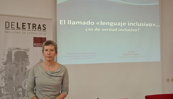 La responsable de Consultas Lingüísticas de la RAE defiende en la UCLM el uso del masculino genérico como mecanismo inclusivo