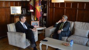 Román y el rector de la UAH avanzan en el proyecto del campus universitario en Guadalajara