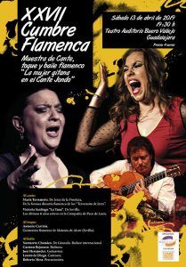 Cumbre flamenca en Guadalajara, el próximo sábado 13 de abril en el Buero Vallejo