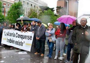 El Ayuntamiento de Huete también estuvo presente en la manifestación “Revuelta de la España Vaciada”