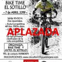 El mal tiempo obliga a aplazar la MTB de El Sotillo prevista para el próximo domingo 7 de abril