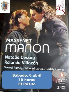 Este sábado, proyección de 'Manon', en 'Vive la Opera en Sigüenza'