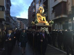 La R. I. V. Cofradía de Ntra. Sra. de las Angustias celebra este sábado el solemne traslado de su Imagen Titular