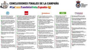 La RFEC presenta a los cazadores las conclusiones finales de la campaña #LaCazaTambiénVota España