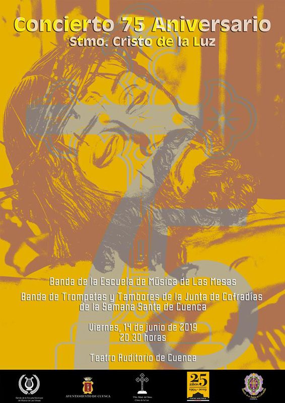 La V. H. del Santísimo Cristo de la Luz presenta este jueves el Concierto con el que cierra el 75º Aniversario de su Titular 3 La V. H. del Santísimo Cristo de la Luz presenta este jueves el Concierto con el que cierra el 75º Aniversario de su Titular