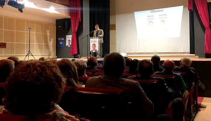 Prieto pide a los conquenses que voten al PP porque “es el único partido que garantiza y revaloriza las pensiones”