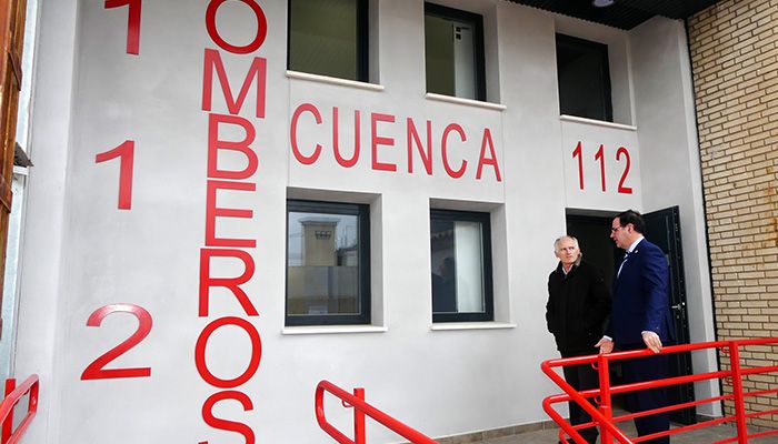 Recepcionadas las obras del nuevo parque auxiliar de bomberos de la Diputación en la capital conquense
