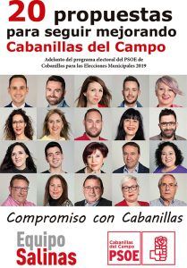 Salinas firma ante notario el programa base del PSOE de Cabanillas para el 26M