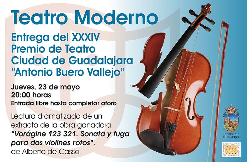 El jueves, 23 de mayo, en el Moderno, una buena oportunidad de escuchar un extracto de la obra ganadora del Premio de Teatro Antonio Buero Vallejo