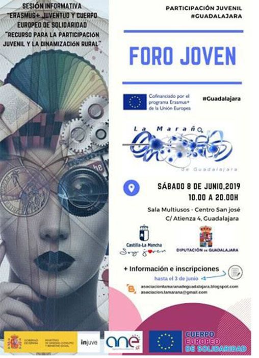 El próximo 8 de junio se celebrará el Foro Joven para avanzar en la igualdad de oportunidades de la juventud de Guadalajara