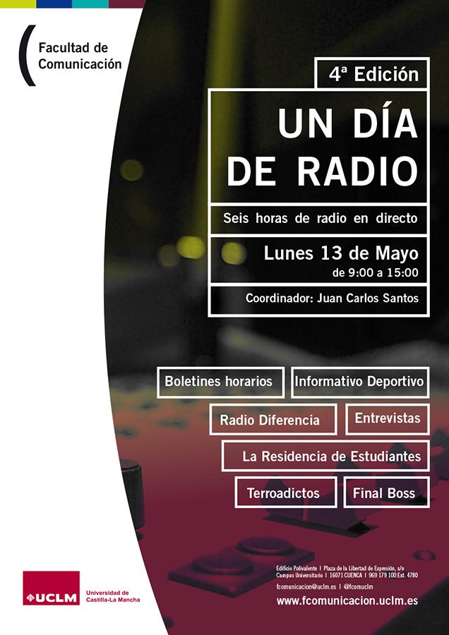 La Facultad de Comunicación dedica el 13 de mayo a la radio con una programación de seis horas en directo
