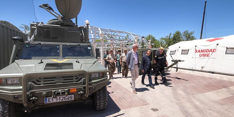 La Unidad Militar de Emergencias (UME) muestra sus efectivos en Tarancón